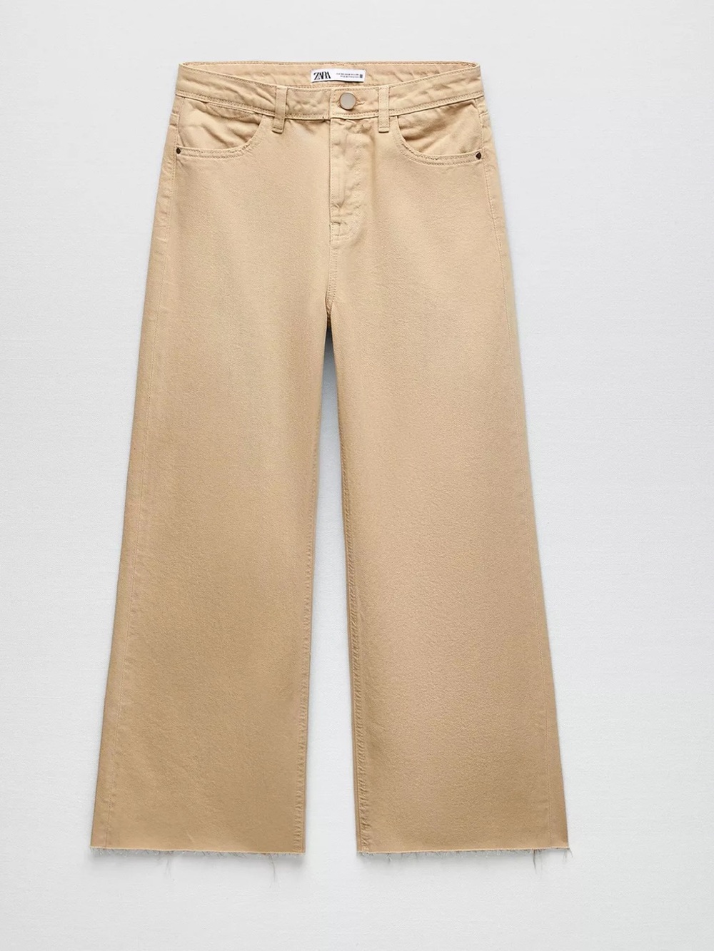 Zara mid rise culotte jeans